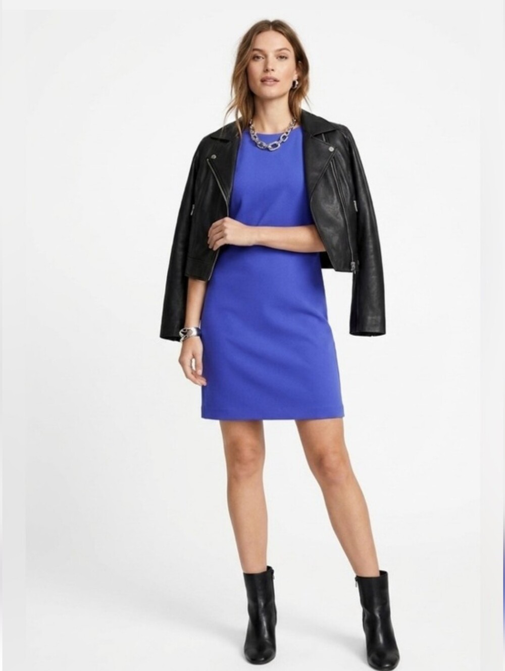 Worthington Cobalt Blue Mini Sheath Dress